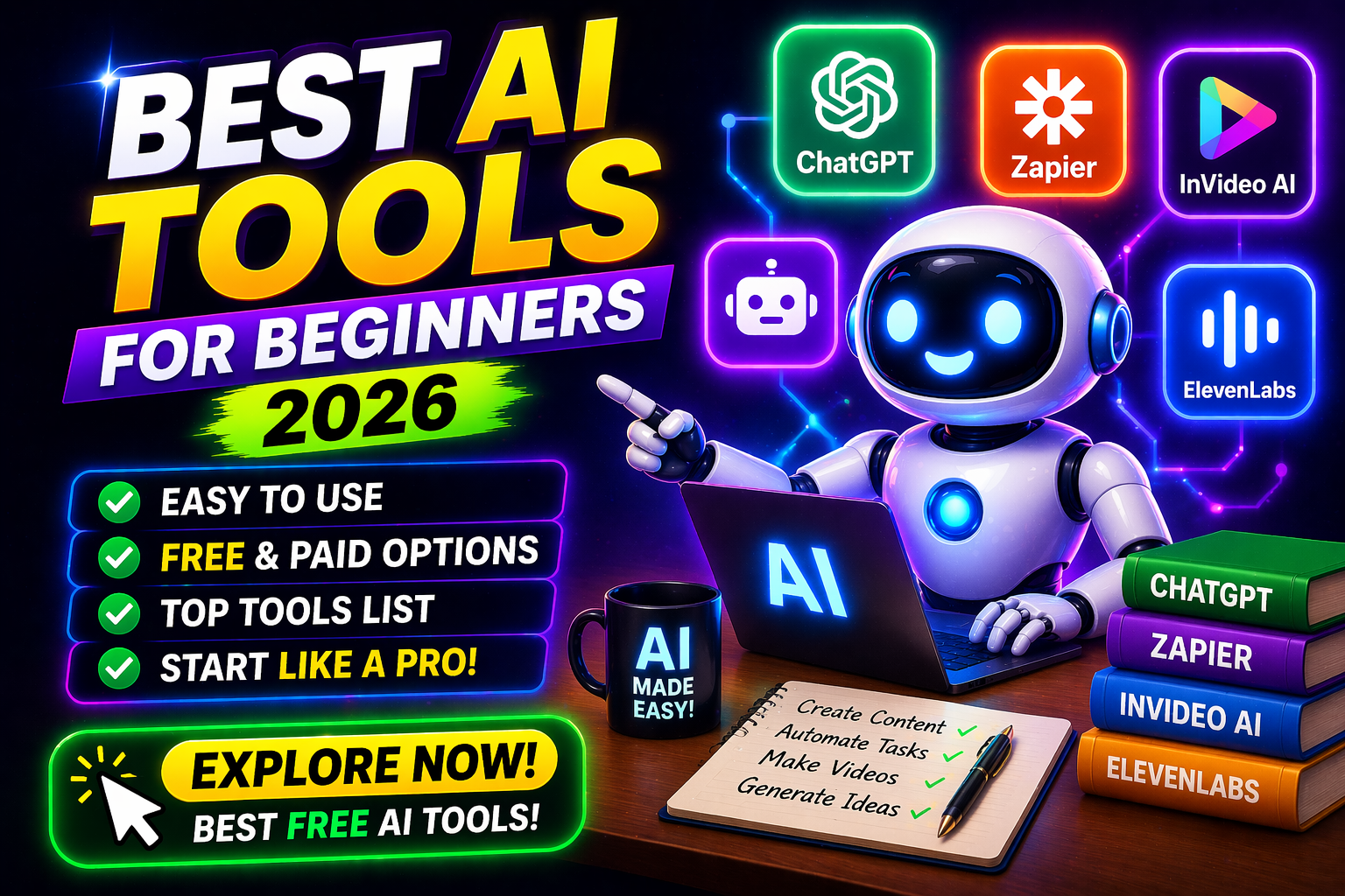 Best AI Tools for Beginners