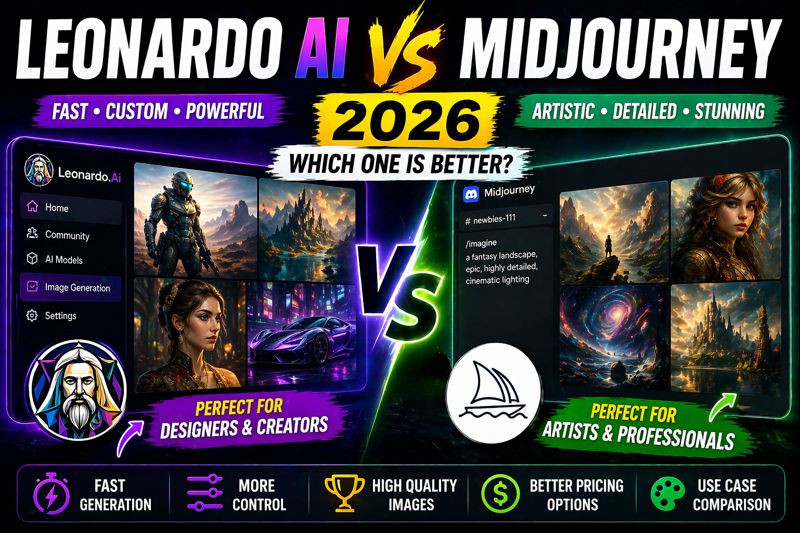 Leonardo AI vs MidJourney