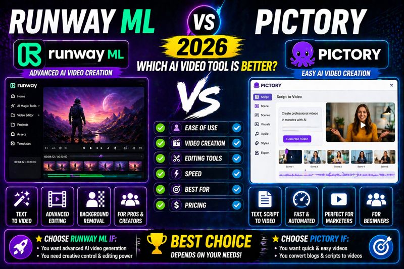 Runway ML vs Pictory